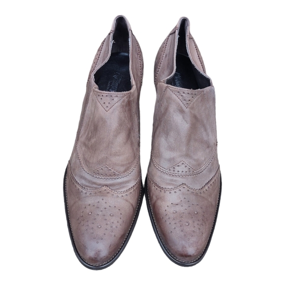 Kampgen  Handmade Wingtip Leather Slip-On Shoes Size 40(9US)Western - Picture 3 of 10